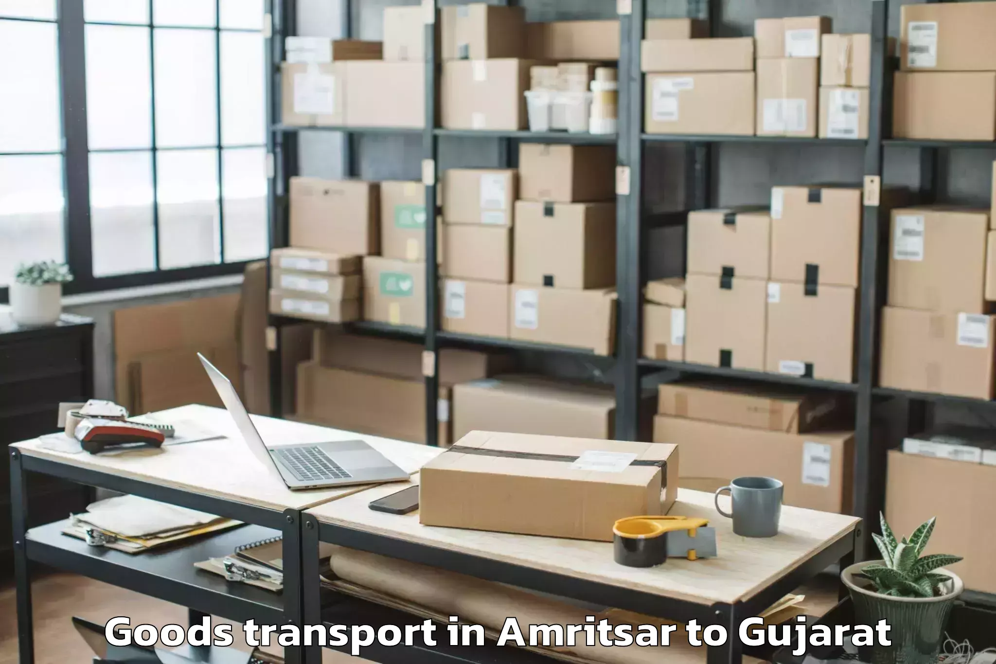 Get Amritsar to Bardoli Goods Transport